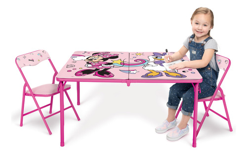 Mesa Plegable Minnie Con 2 Sillas