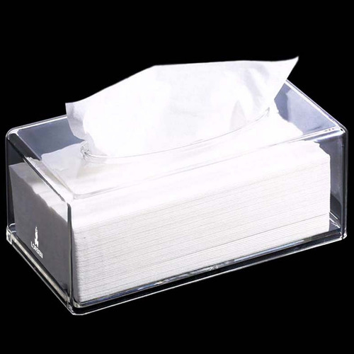 Caja de pañuelos o láminas acrílicas de cristal