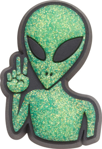 Jibbitz Crocs  Original  Alien Adorno Pin Ufo Verde Brillant