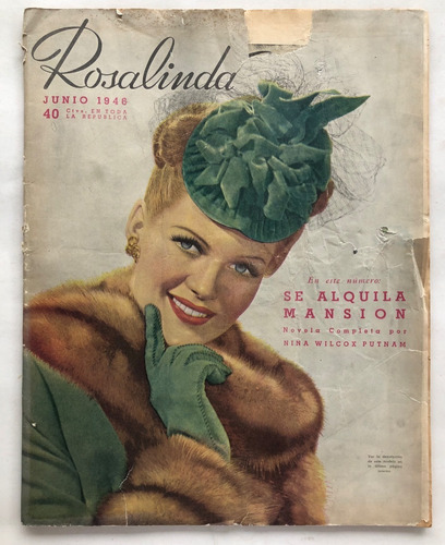 Revista Rosalinda Nº 177 Wilcox Putnam Junio De 1946