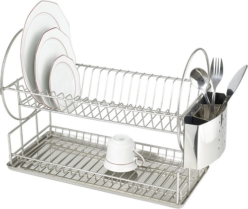 Imagen 4 de 7 de Secaplatos Acero Inoxidable Escurridor Platos Sheshu Bazar