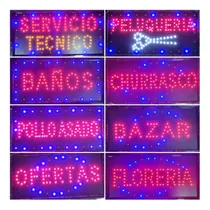 Comprar Letreros Led Luminosos Comerciales Diferentes Textos 48x25cm