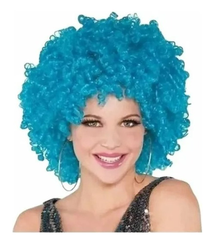 Peluca Afro Para Noche De La Nostalgia Fiesta Hallowee