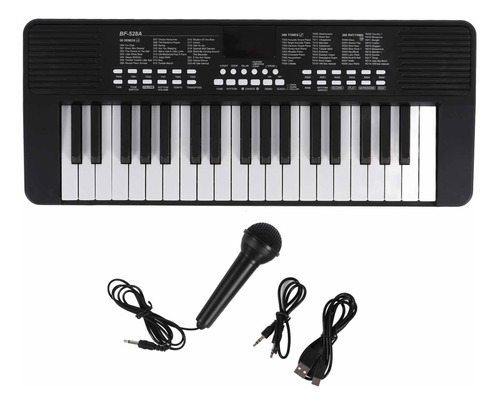 Piano Recargable Con Teclado Electrónico Portátil De 37 Tecl