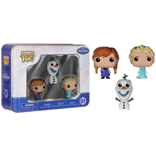 Funko Pop De Bolsillo! 3pk Congelados Elsa Anna Y Olaf