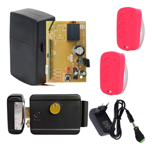comprar Kit Fechadura Elétrica Sem Fio Com 2 Controle Tx Deco Ipec