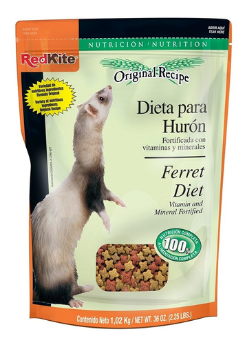 Alimento Huron / Ferret Diet 1 Kg Paquete De 3 Bolsas
