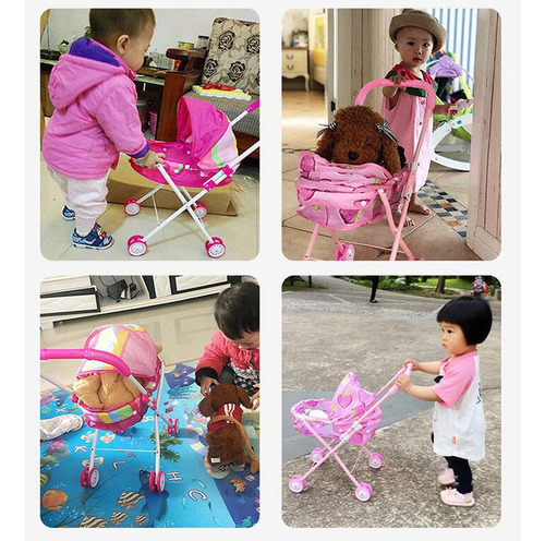 Carrito De Muñecas Carrito Para Niños Piezas De Arcoíris 1