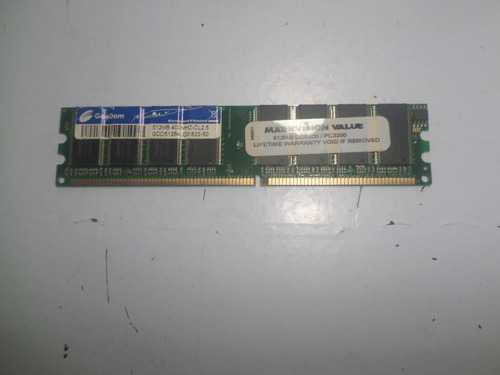Memoria Ram Computador Ddr1 512mb 3200 | 400mhz | Ref (Usado)