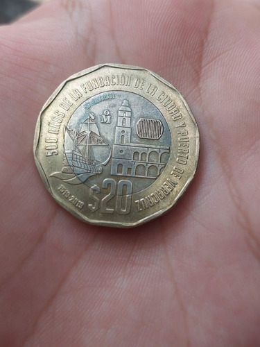 Moneda $20  Fundación De La Ciudad Y Puerto Veracruz