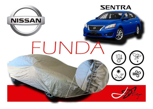 Cover Gruesa Broche Afelpada Eua Nissan Sentra 2013-16 Ser