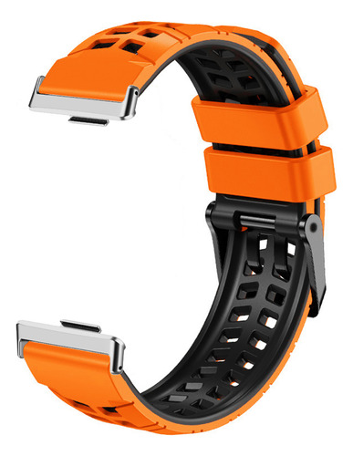 Correa De Silicona De Dos Tonos Para Huawei Watch Fit4 Pro