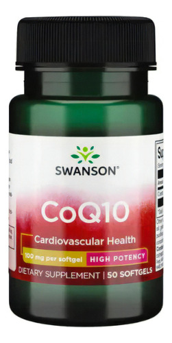 Coq10 100mg 50 Cápsulas - Swanson