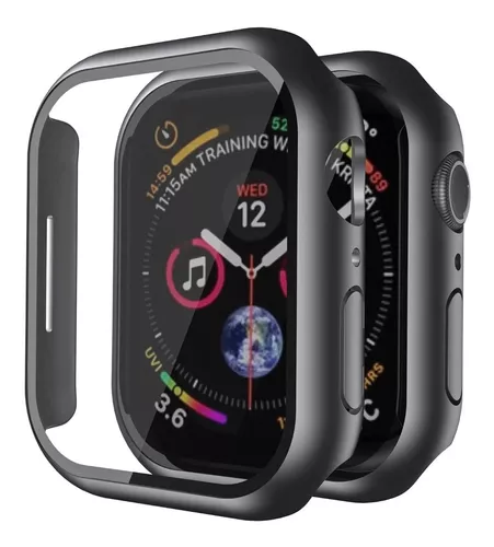 Case Capa Protetora Película de Vidro para Apple Watch 45mm Series 7 e 8