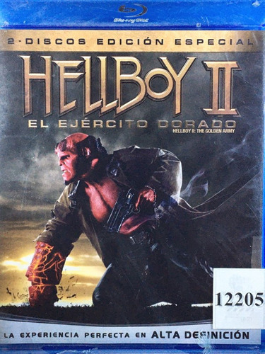 Hellboy 2: El Ejercito Dorado / Blu Ray / Ron Perlman / 2008