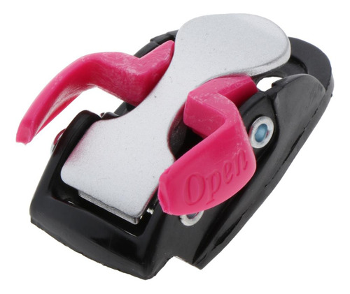 1pc Patinaje En Línea Correa Hebilla Patines Rosa 2 5x3.5cm
