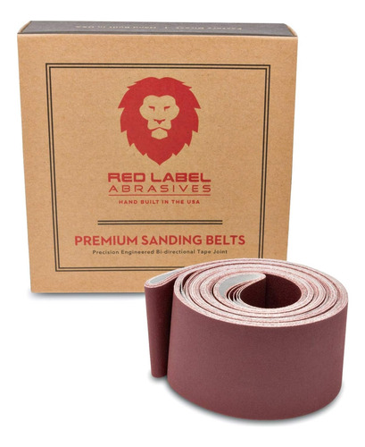Red Label Abrasives 2 Correas De Lija Flexibles De Oxido De