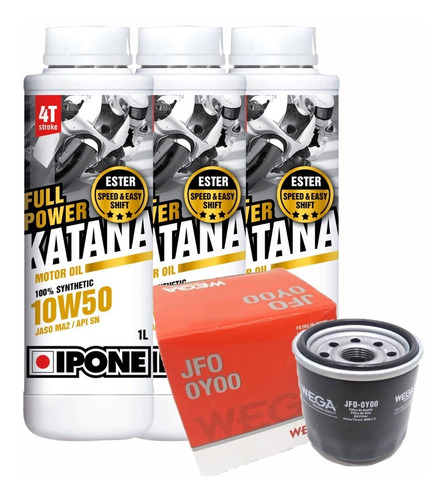 Kit Service Benelli Tnt 300 302 Filtro Aceite + Katana 10w50
