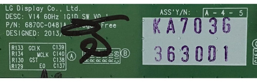 Kit Lg Ebt63034612 Eay63072001 6871l-3630d Lc490due 49lb5550 (Usado)