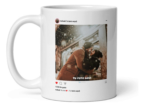 Taza Mug Foto Regalo Personalizado Para Enamorados