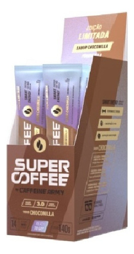 Supercoffee To Go 3.0 Caixa Com 14 Sachês 10g Caffeine Army Sabor Choconilla