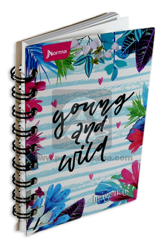 Cuaderno Pequeño Argollado Norma 100 Hojas X 6 Unidades 