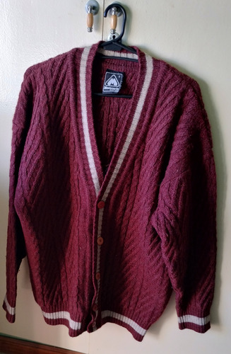 Saco Color Bordo De Lana De Hombre Talle Xxl Usado