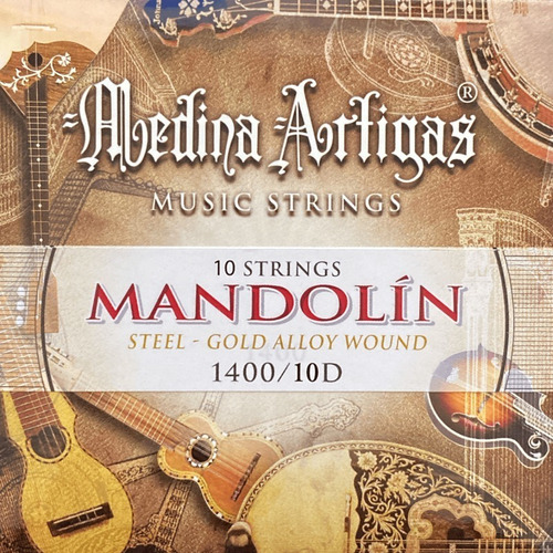 10 Cuerdas - Encordado Mandolina Medina Artigas 400d-10