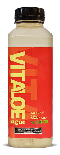 Agua Vitaloe Manzana Sin Tacc Bajo Sodio Pulpa Aloe 500cc