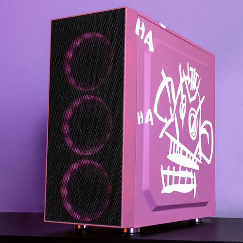 Gabinete Xtreme Pc Jinx Edition Media Torre Atx 4 Fan Argb