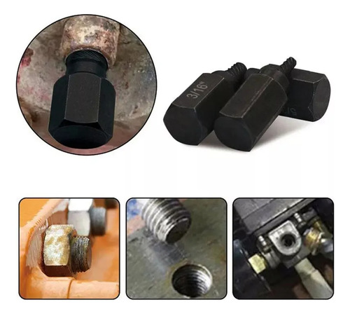 Extractor Tornillos Dado Birlo Tuerca Barrido Kit 11 Piezas