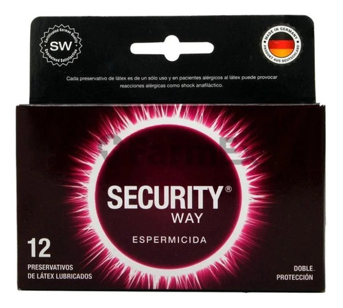 Preservativos Security Way 12 Unidades