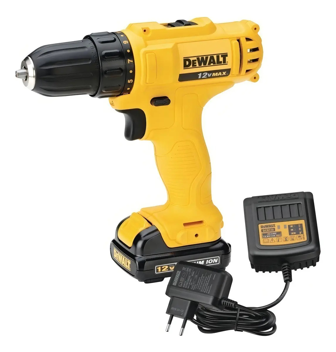 Furadeira e Parafusadeira Dewalt Modelo DCD700LC1 Acompanha 1 Bateria e 1 Carregador