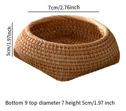 Cesta De Almacenamiento De Ratán, Cesta Tejida, Cesta S