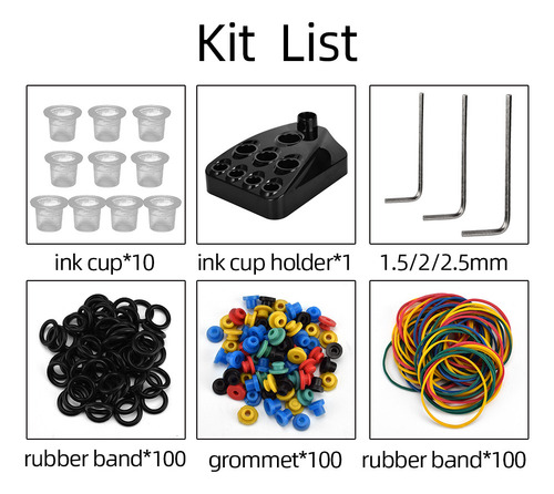 Accesorios Y Suministros De Tatuaje Transparent Color Cup +