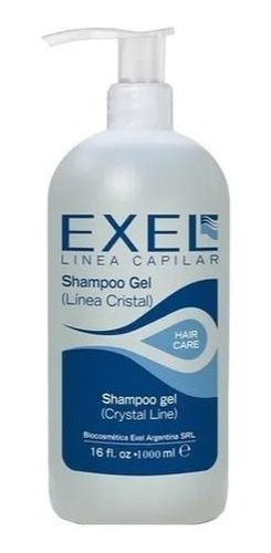 Shampoo Gel Elastina Cabello Linea Cristal Exel 1000ml