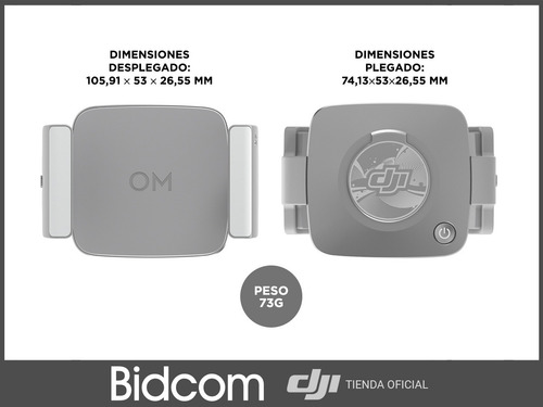 Imagen 5 de 8 de Soporte Magnético Teléfono Dji Om Con Luz Accesorio Original