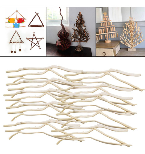 Juego De Palos De Madera Rústica 250g 20 Centímetros