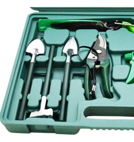 Kit Jogo De Jardinagem Com 10 Peças + Maleta
