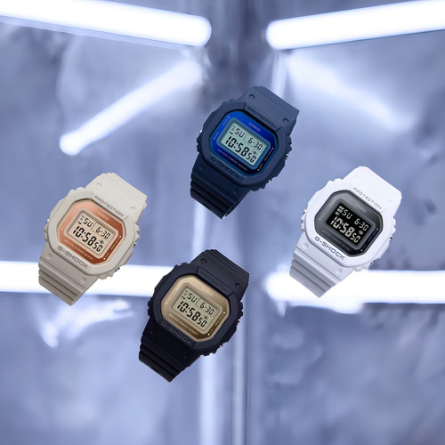 Reloj Casio G-shock GMD-S5600-8dr Color de correa gris Color de bisel gris Color de fondo marrón