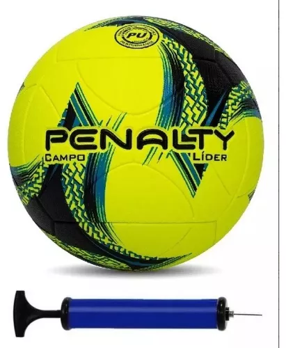 Bola Campo Penalty Líder XXII - Amarelo/Preto/Azul - Bola Campo