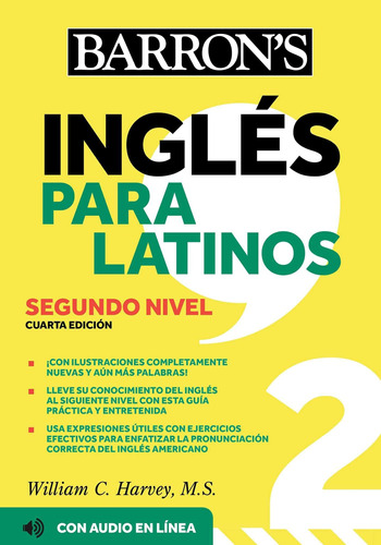 Libro: Ingles Para Latinos, Level 2 + Online Audio (barrons