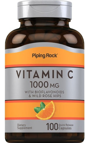 Vitamina C Premium 1000mg X100 Capsulas Piping Rock