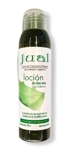 Locion Hidratante Intensiva Aloe Vera Orgánico Jual 120cc Dw