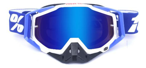 Gafas De Motocross Rzr Moto Gafas De Motocicleta Azul