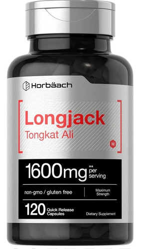 Longjack Tongkat Ali 1600 Mg 120 Capsulas Stock