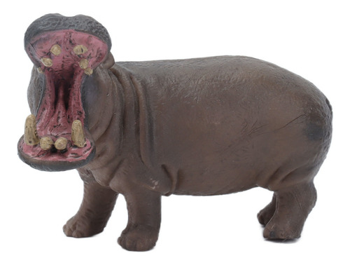 Juguete De Animal Modelo Hipopótamo, Plástico Sólido, De Sim