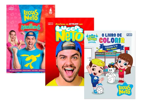 Kit Colorir Luccas E Gi Nas Férias + colorir Os Aventureiros