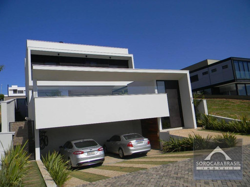Imagem 1 de 30 de Sobrado Com 4 Dormitórios, 370 M² - Venda Por R$ 3.500.000,00 Ou Aluguel Por R$ 9.000,00/mês - Alphaville Nova Esplanada I - Votorantim/sp - So0120