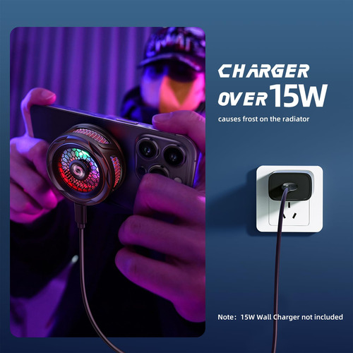 Enfriador Magnético Comvin Para Móviles Rgb 55g 35db